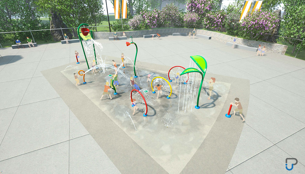 Splashpad - Rendu 3D 